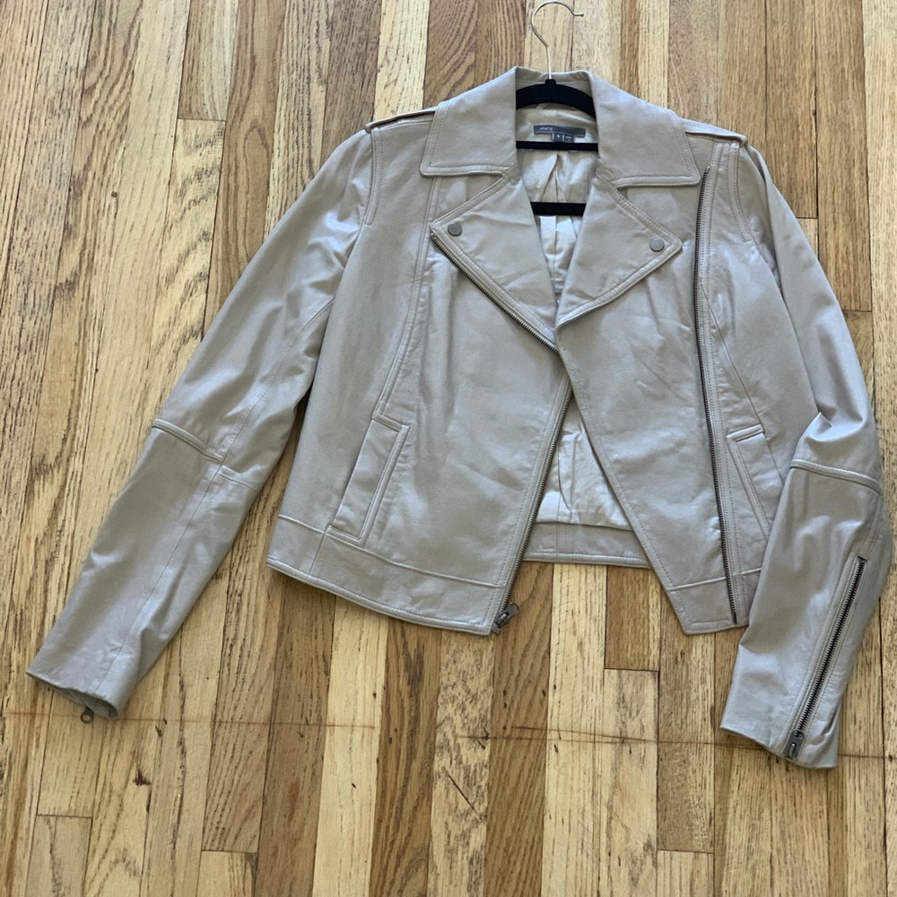 VINCE Leather motorcycle jacket